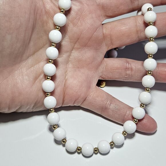 Monet Jewelry - **Last Chance!! Final Sale** Vintage Monet Choker Collar Necklace White 16-18.5"